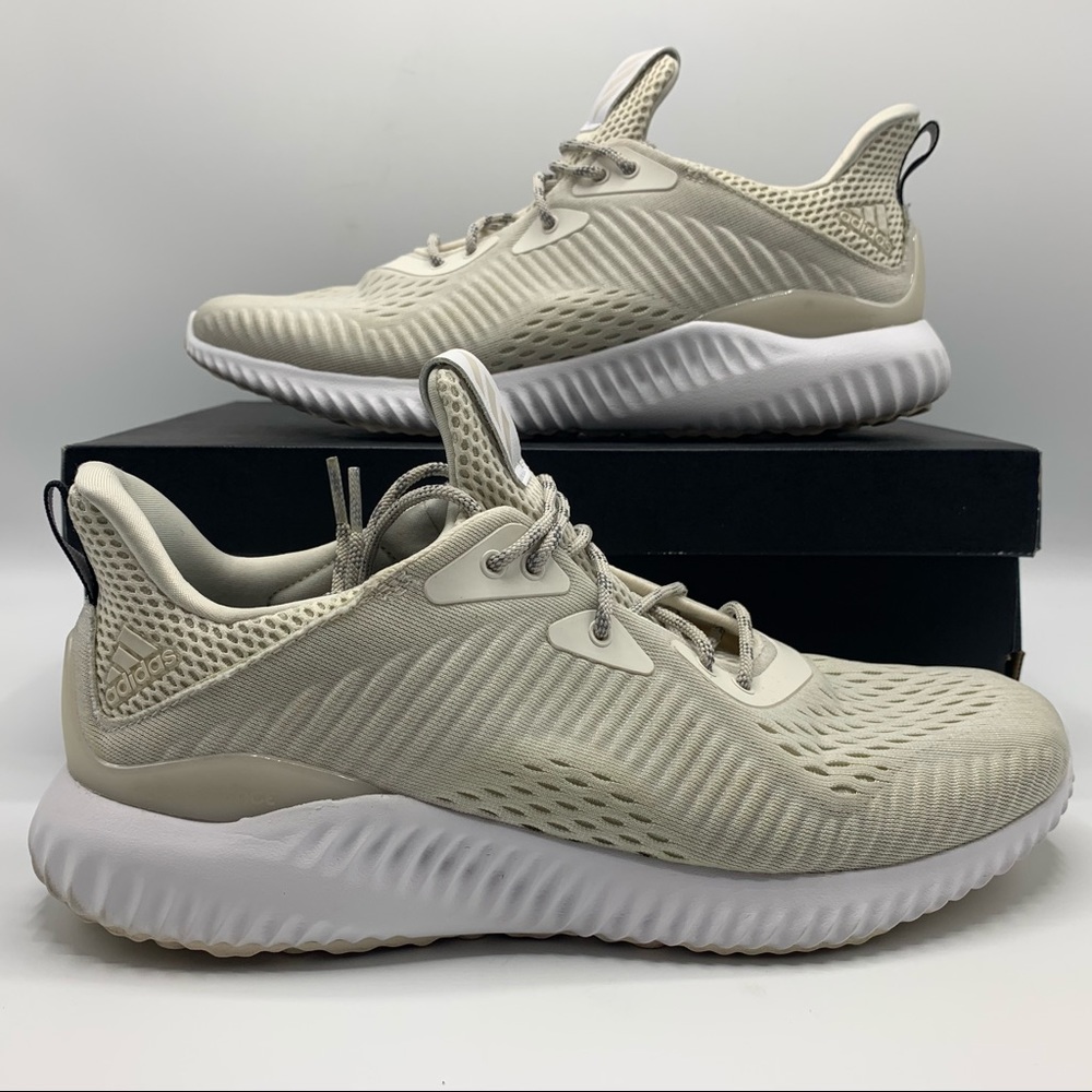 Adidas Alphabounce Beige White Size 9.5 BW1207